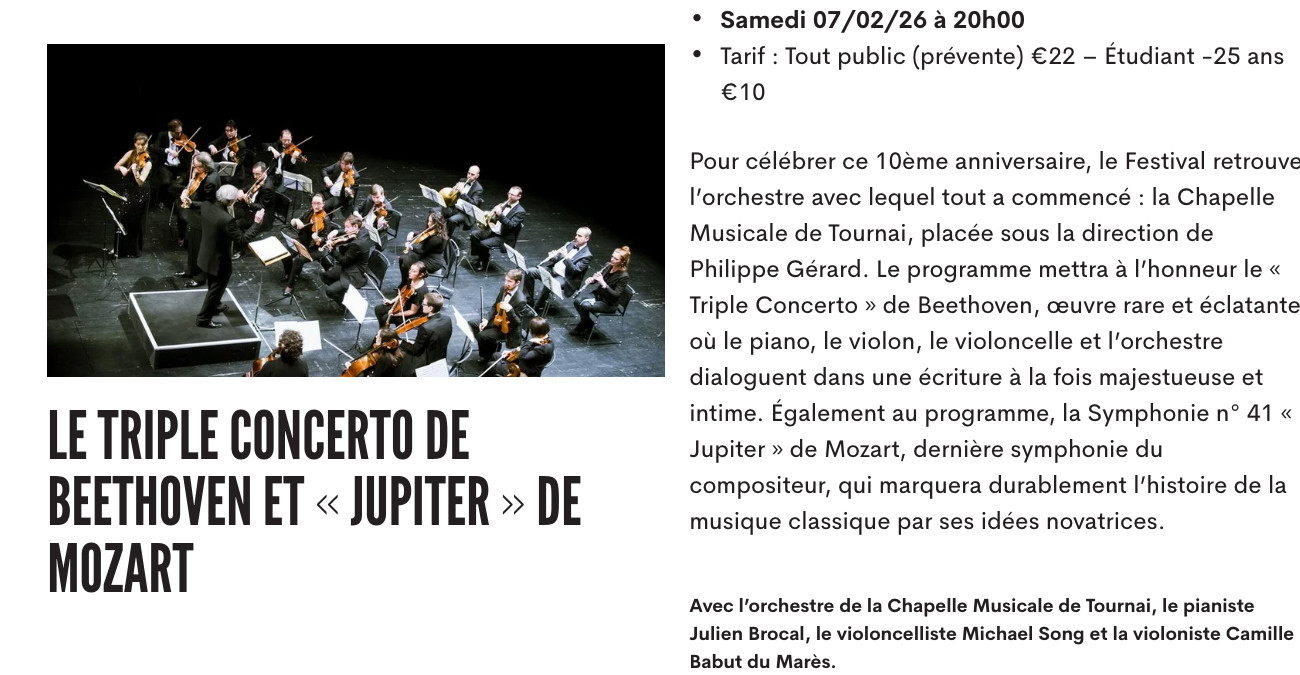 Concert 7 février 2026