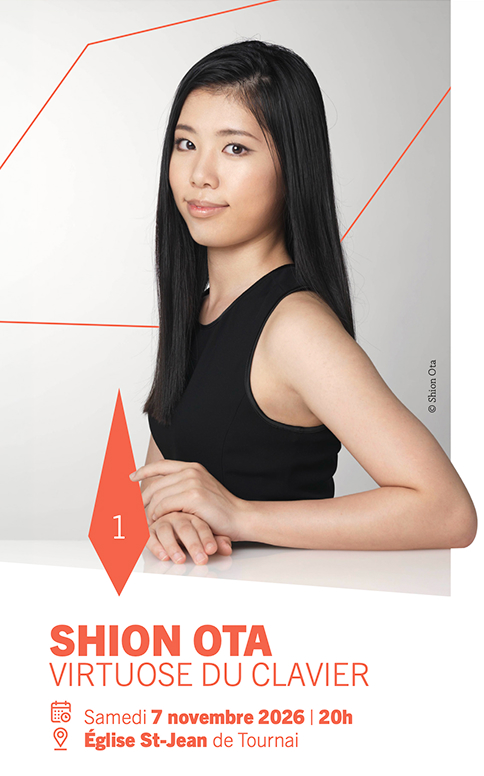Shion Ota, virtuose du clavier - samedi 7 novembre 2026 à 20h, Église St-Jean de Tournai